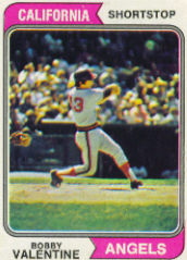 1974 Topps Baseball Cards      101     Bobby Valentine